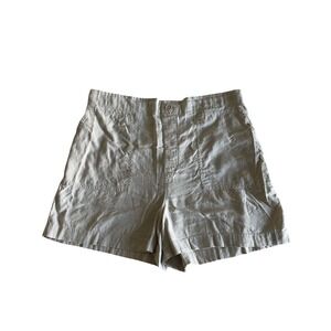 LOFT Outlet Linen Blend Shorts Women's XL Pull On Elastic Waist Beige Coastal